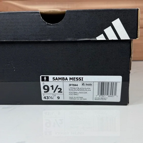 Adidas Samba Messi Football Soccer Shoes Light Pink Suede Men's Size 9.5 - Picture 13 of 13